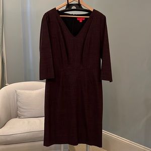 Lavia plum wool dress